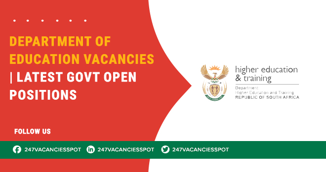 Teaching Jobs Are Available at Department Of Education Vacancies | Apply ASAP